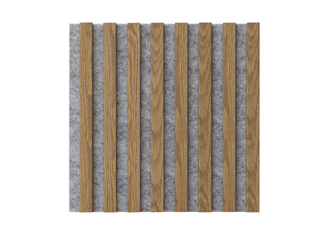 WOODLINE WL 400×400 grey felt light oak