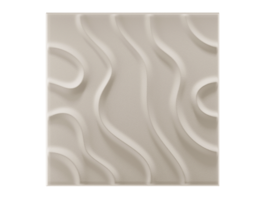 3D LINE FLOW panel in Cashmere