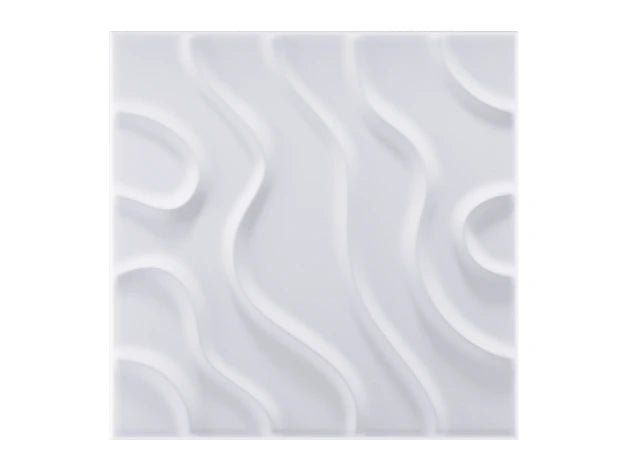 3D LINE FLOW panel in White