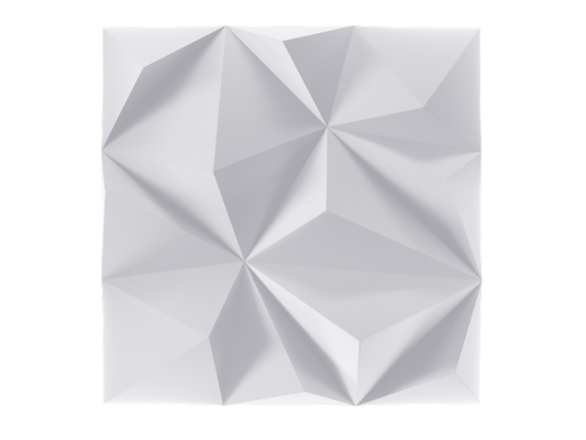 3D LINE GEO panel in White