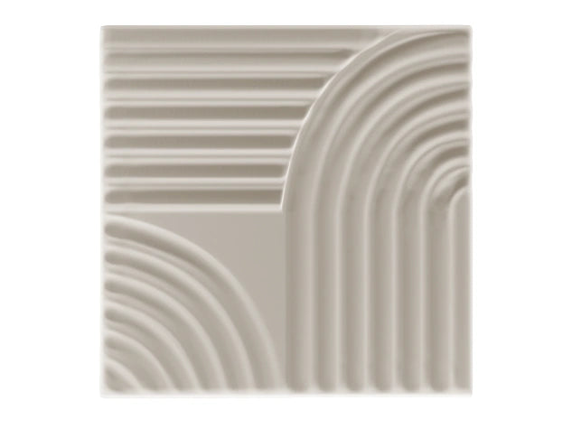 3D LINE STUCCO panel in Cashmere