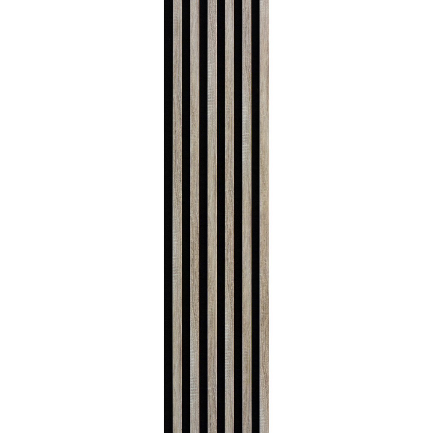 Marbet Design Woodline - 4 units x Sonoma Oak Lamella Panel on Black Felt - 2700 x 300 mm