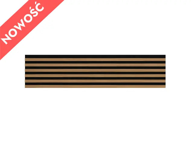 Lamella panel WL 2700×300 SLIM R0 black – light oak