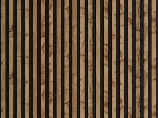 Lamella panel WL 2700×300 SLIM R0 black – wotan oak