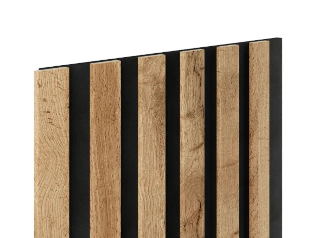 Lamella panel WL 2700×300 SLIM R0 black – wotan oak