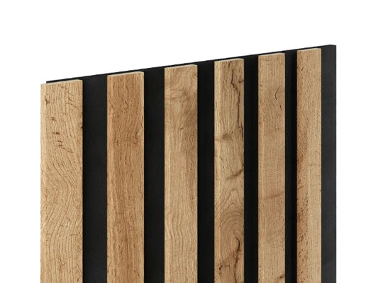 Lamella panel WL 2700×300 SLIM R0 black – wotan oak