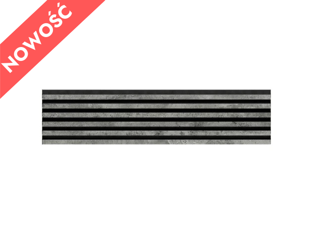 Lamella panel WL 2700×300 SLIM R0 black – loft