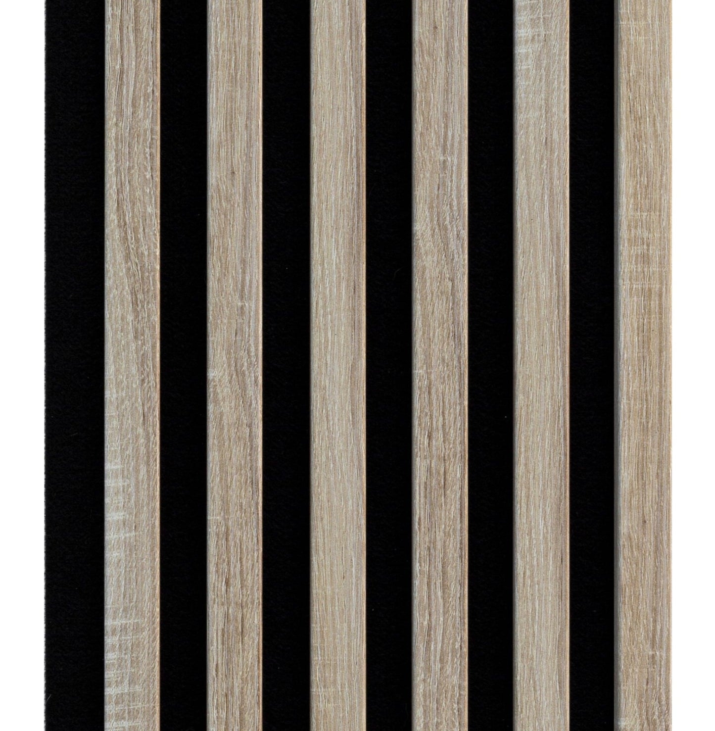 Marbet Design Woodline - 4 units x Sonoma Oak Lamella Panel on Black Felt - 2700 x 300 mm