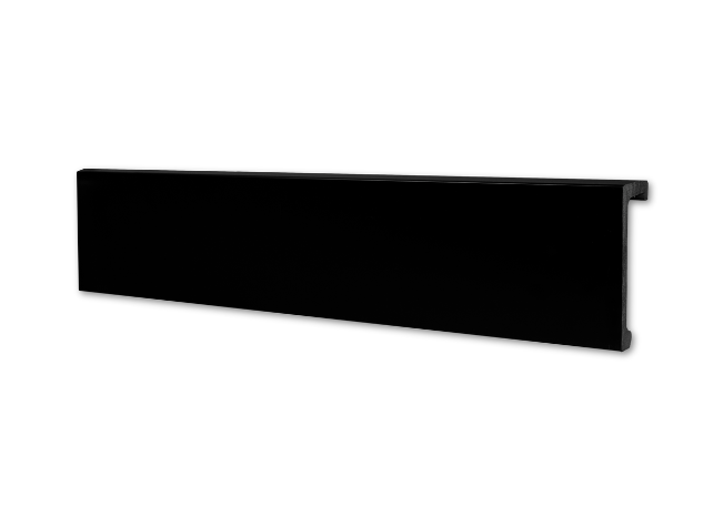 EK-100 curtain rail in black