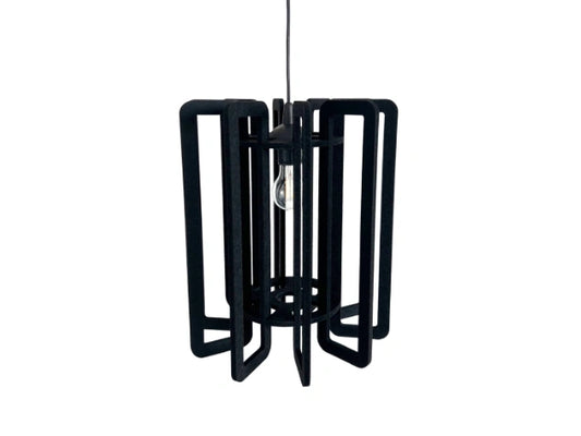 Black NARROW felt lampshade