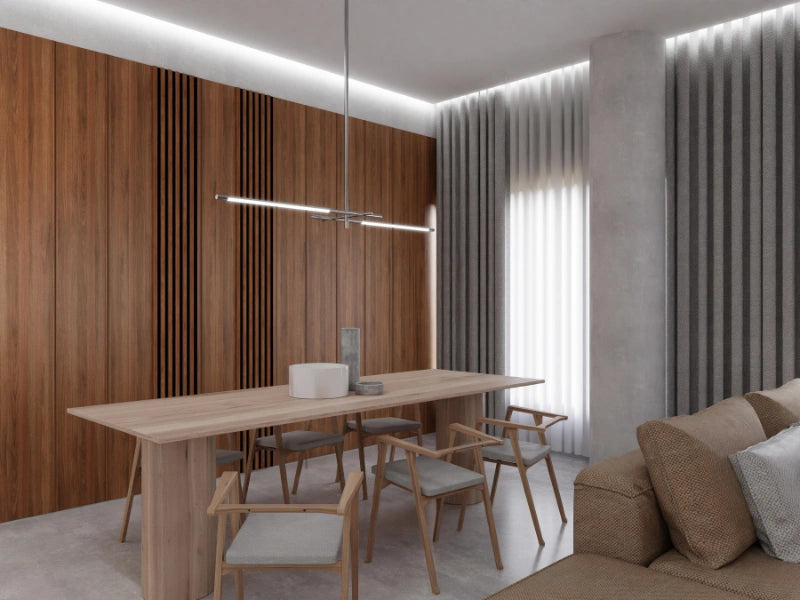 MOKU Michigan Walnut wall panels in an interior