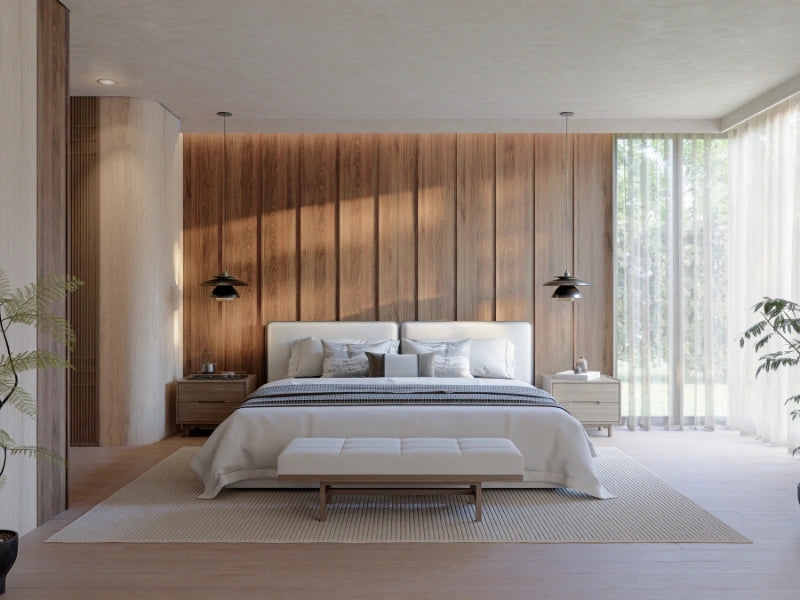 MOKU Michigan Walnut feature wall