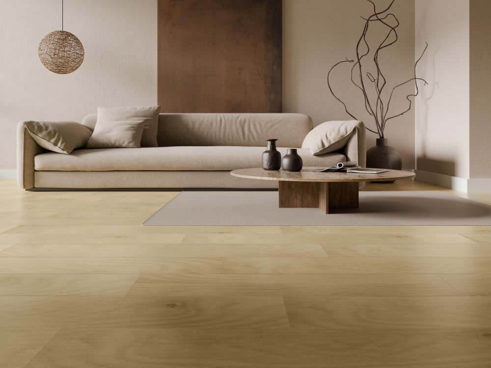 SPC FLOOR Sand Oak in an interior