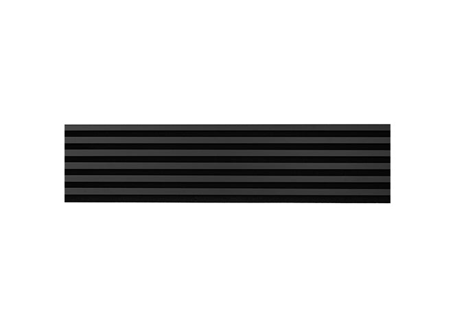 WL 2700×300 lamella panel black – matt black 1