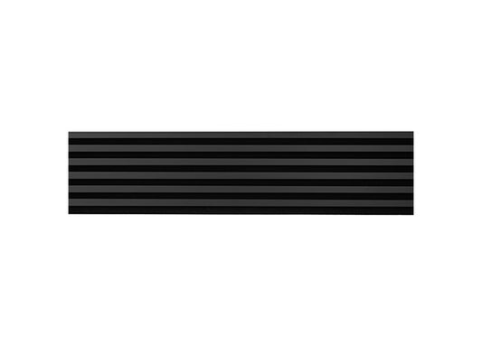 WL 2700×300 lamella panel black – matt black 1