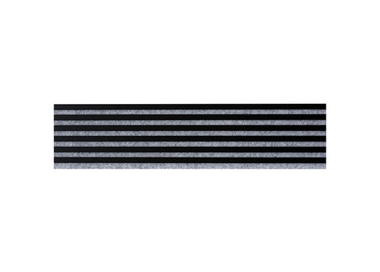WL 2700×300 lamella panel gray – matt black 1
