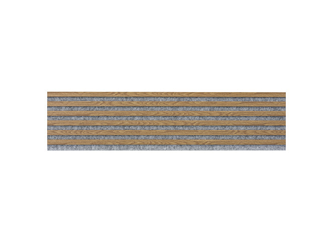 WL 2700×300 gray lamella panel – light oak 1