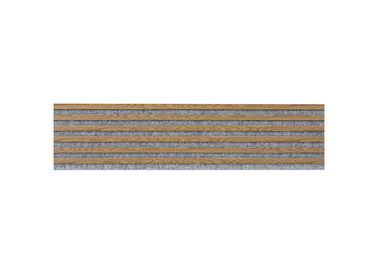 WL 2700×300 gray lamella panel – light oak 1