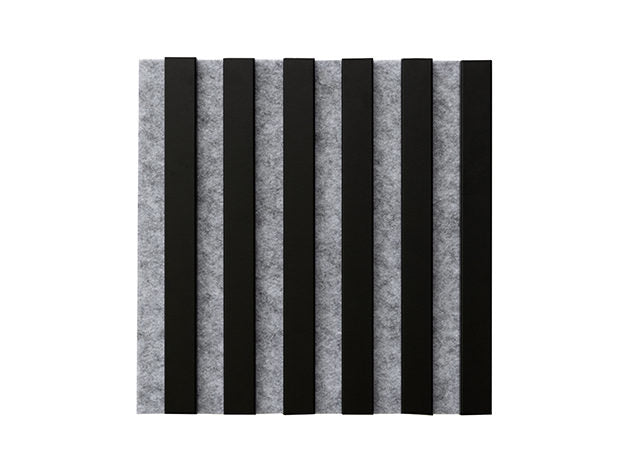 WL 300×300 lamella panel gray – matt black 1