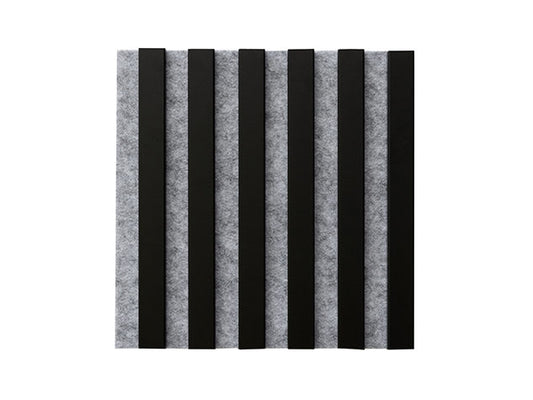 WL 300×300 lamella panel gray – matt black 1