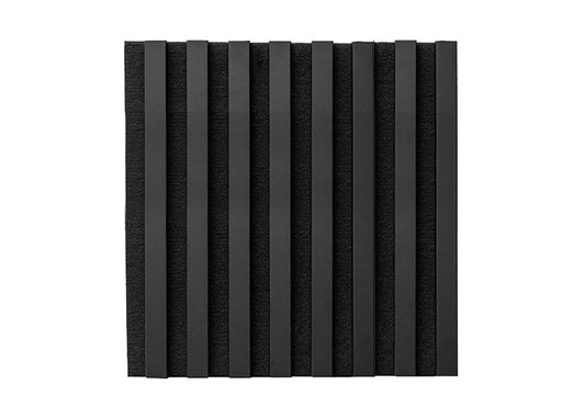 WL 400×400 lamella panel black – matt black — image 1