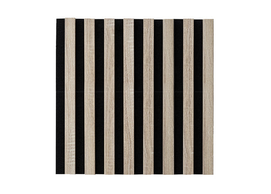 WL 400×400 black lamella panel – Sonoma oak 1