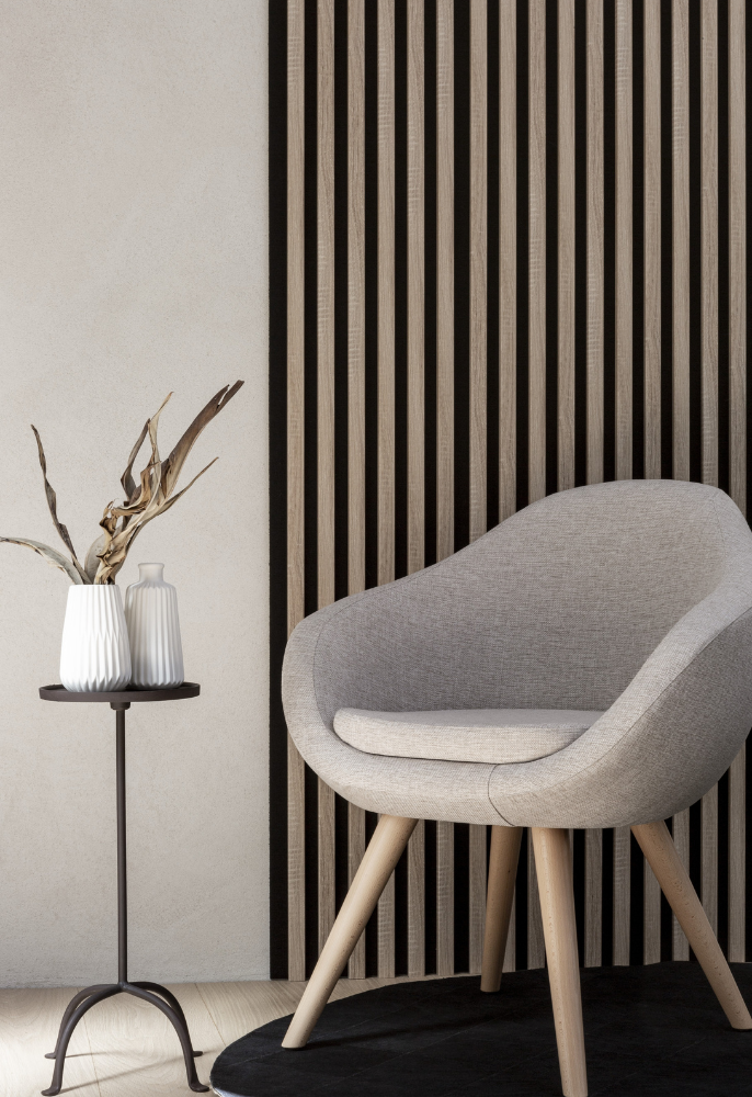 WL 2700×300 black lamella panel – Sonoma oak 2