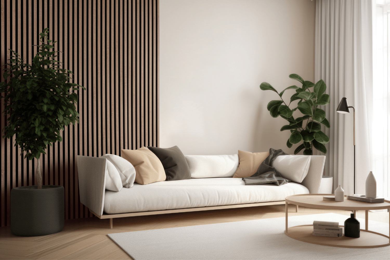 WL 2700×300 black lamella panel – Sonoma oak 4