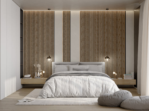 Lamella panel WL 2700×300 black – wotan oak 4