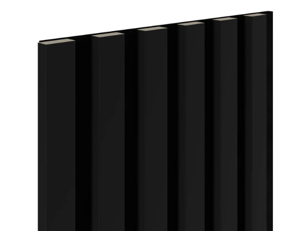 WL 2700×300 lamella panel black – matt black 2