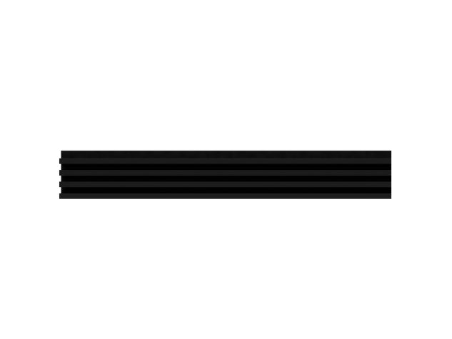 Lamella panel WL 2700×177 MAXI black – matt black 3