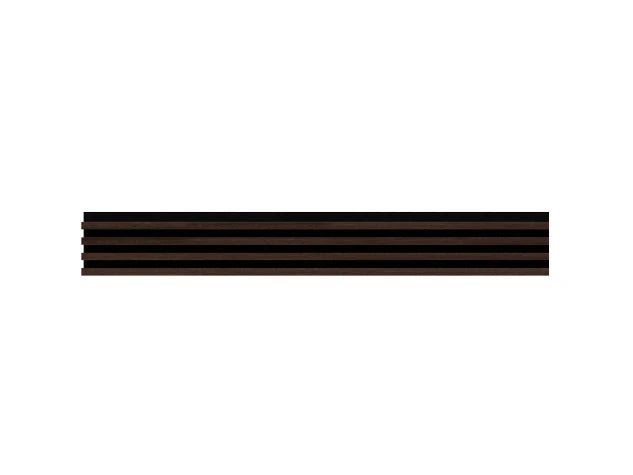 Lamella panel WL 2700×177 MAXI black – dark oak 2
