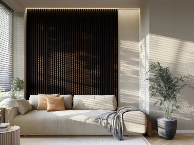 Lamella panel WL 2700×177 MAXI black – dark oak 4