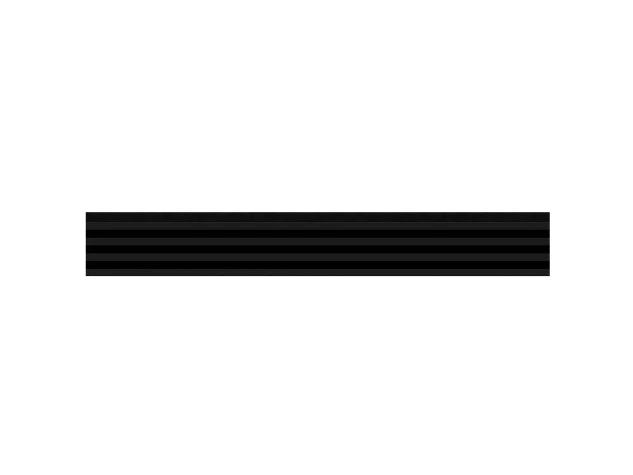 Lamella panel WL HDF 2700×177 MAXI black – black matt 3