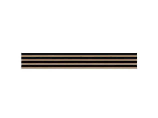 Lamella panel WL HDF 2700×177 MAXI black – saragossa oak 2