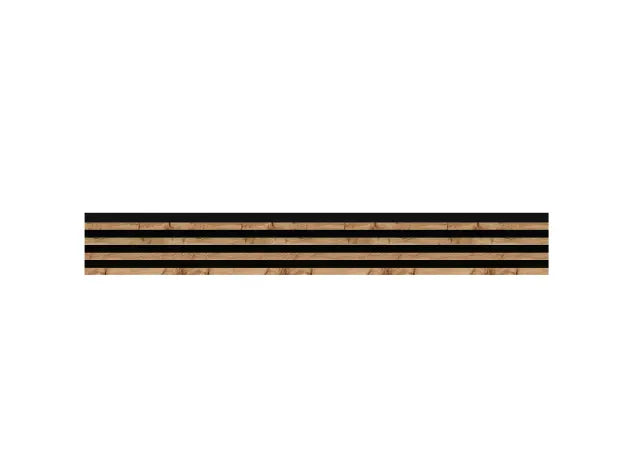 Lamella panel WL HDF 2700×177 MAXI black – wotan oak 2