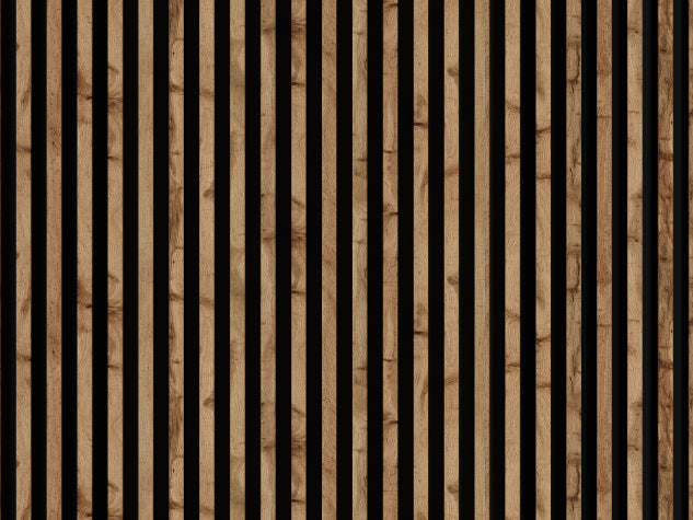 Lamella panel WL HDF 2700×177 MAXI black – wotan oak 4