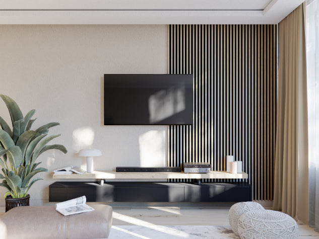Lamella panel WL HDF 2700×177 MAXI black – jackson hickory 3
