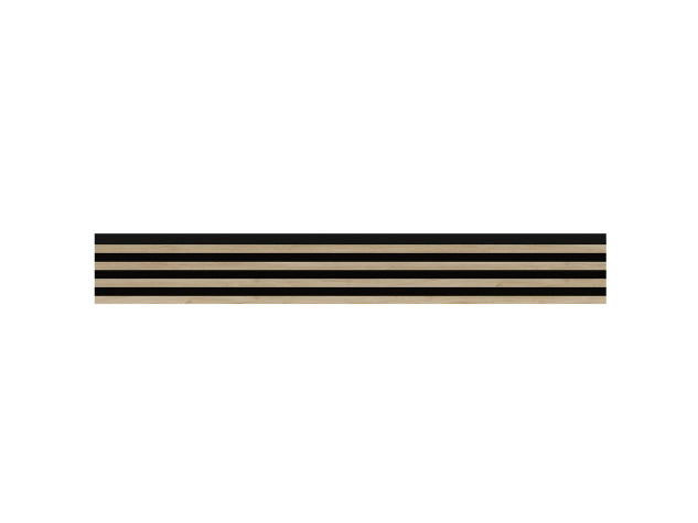Lamella panel WL HDF 2700×177 MAXI black – jackson hickory 2