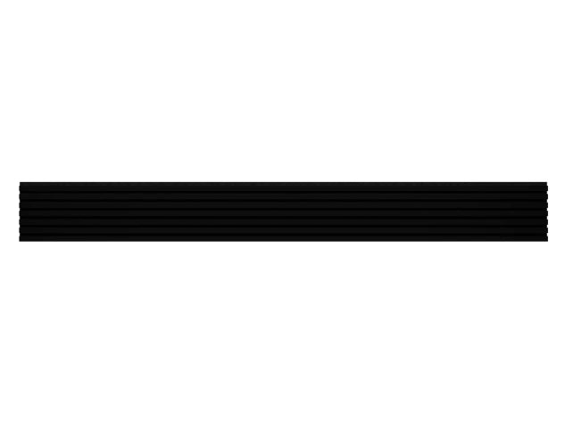Lamella panel WL 2700×300 ST 7L black – matt black 3