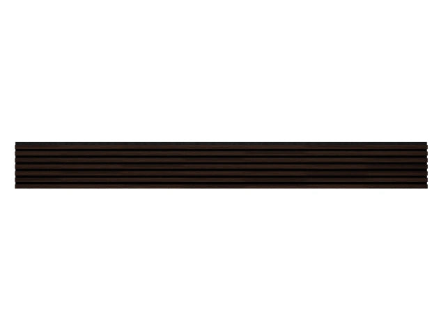Lamella panel WL 2700×300 ST 7L black – dark oak 3