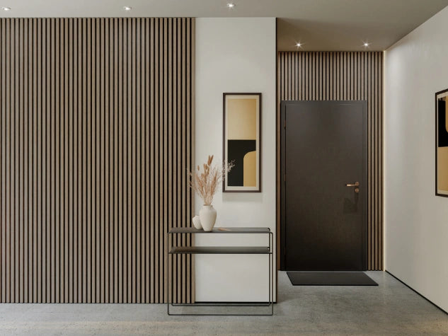 Lamella panel WL 2700×300 ST 7L black – saragossa oak 2