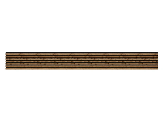 Lamella panel WL 2700×300 ST 7L black – wotan oak 3