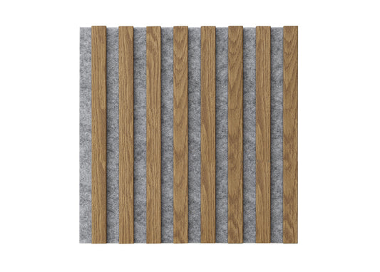 WOODLINE WL 400×400 grey felt light oak