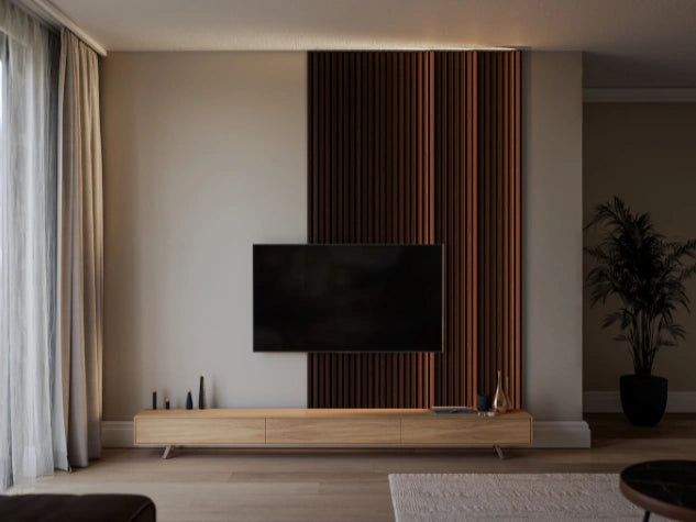 WOODLINE LUMI dark oak panel installation