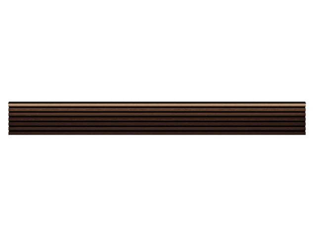WOODLINE LUMI dark oak LED slatted panel