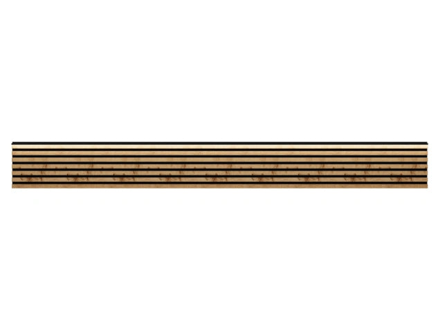 WOODLINE LUMI Wotan oak LED slatted panel