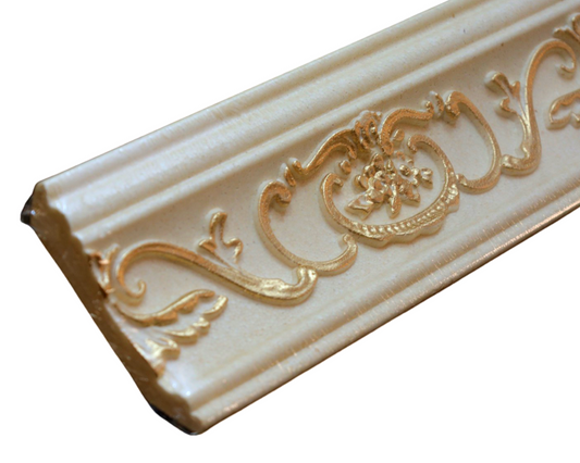 Marbet Design B-26 Beige and Gold Cornice - 68 Meters